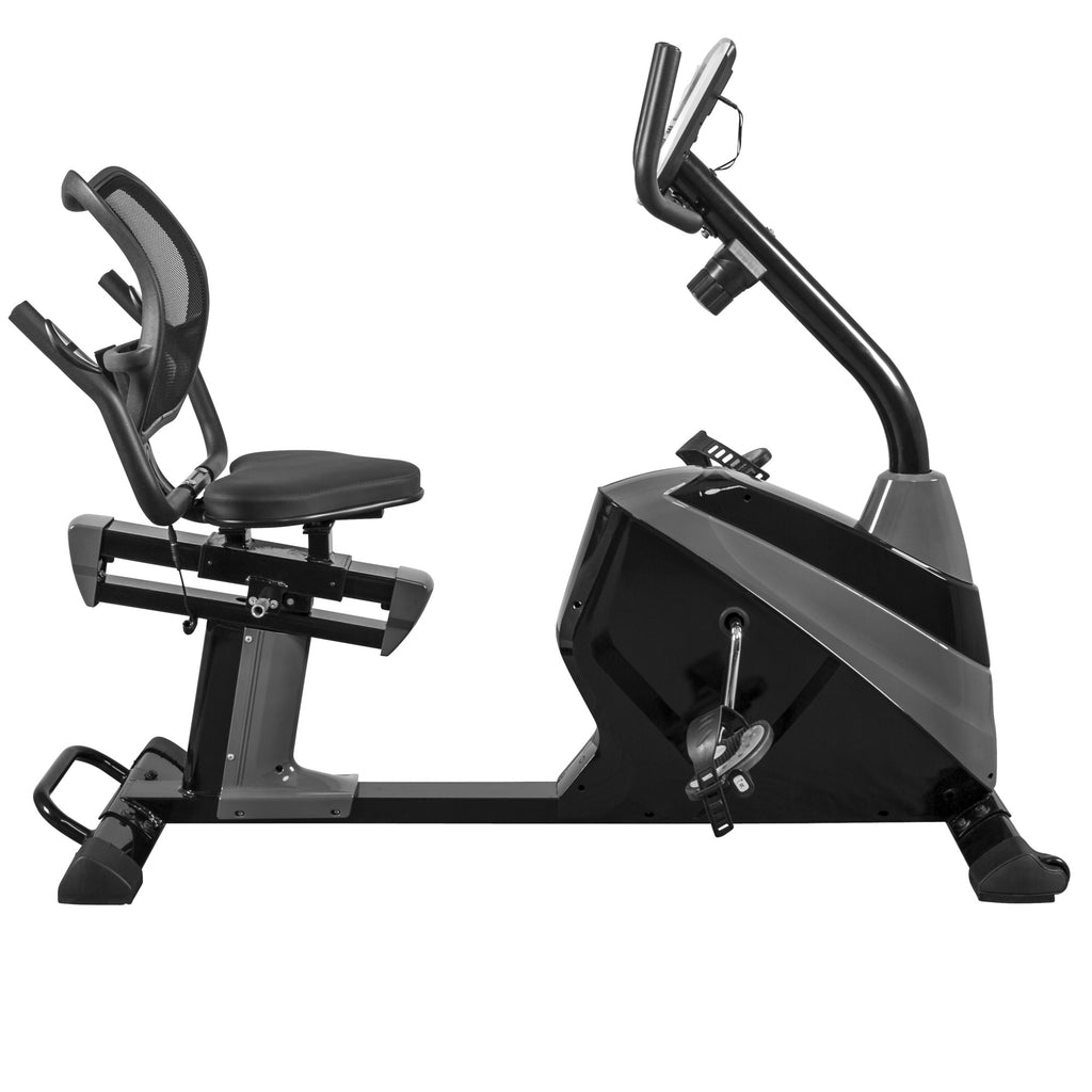 Guļus velotrenažieris ar ergonomisku sēdekli