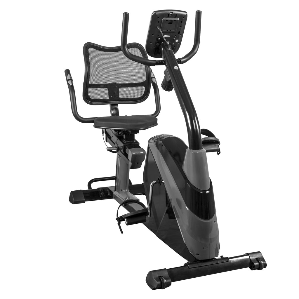 Guļus velotrenažieris ar ergonomisku sēdekli