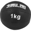 Wall Ball medicīnas bumba 1–10 kg, melns PU