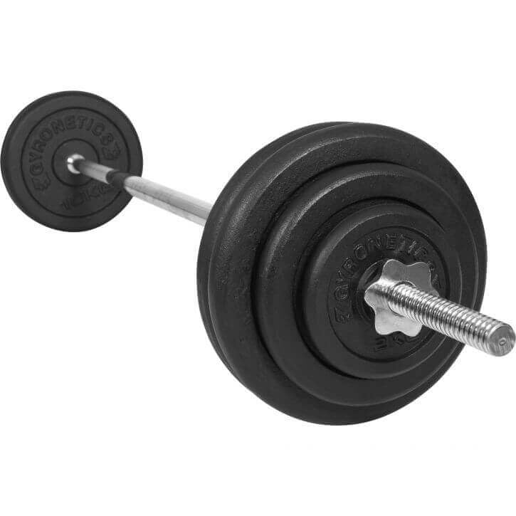 N stieņa un disku komplekts 60 kg ar taisno stieni