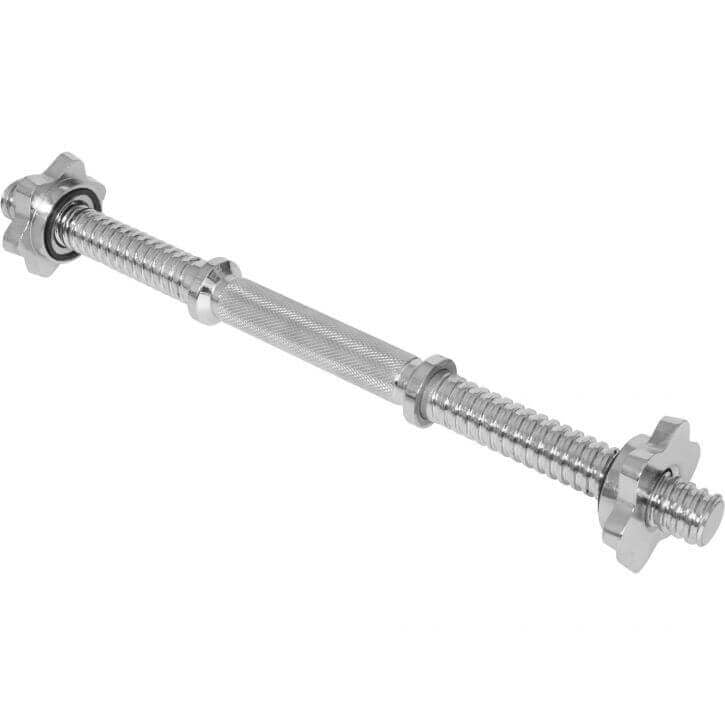 Čuguna hanteles komplekts 30 kg ar vītņotām fiksatorām, 25mm