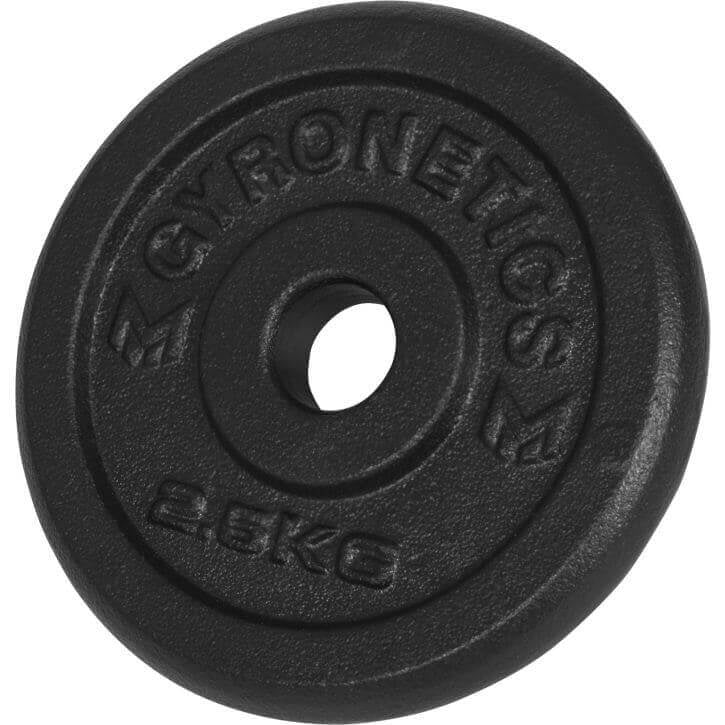 Čuguna hanteles komplekts 30 kg ar vītņotām fiksatorām, 25mm