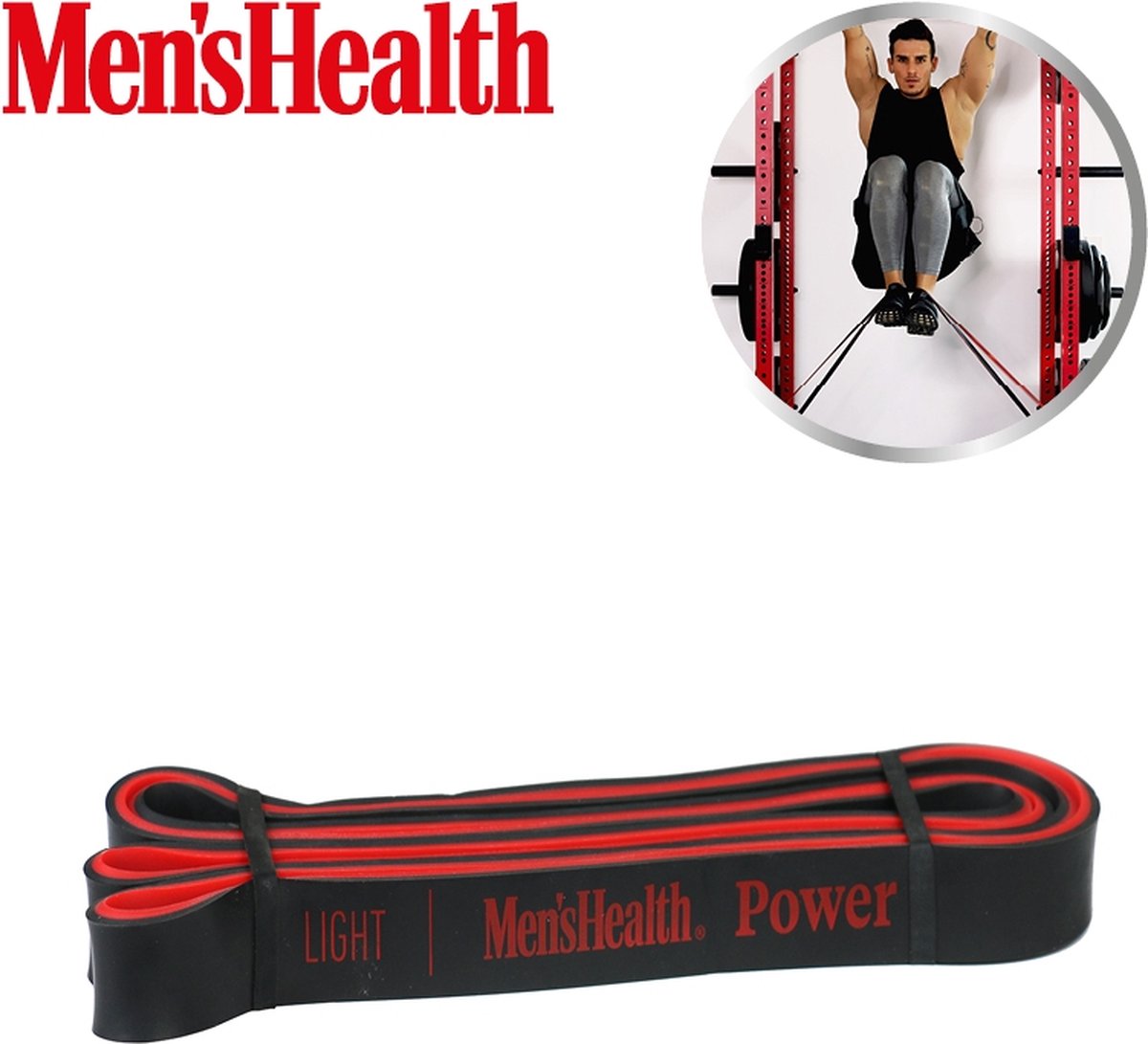 Men's Health POWER vastuskuminauha, musta/punainen