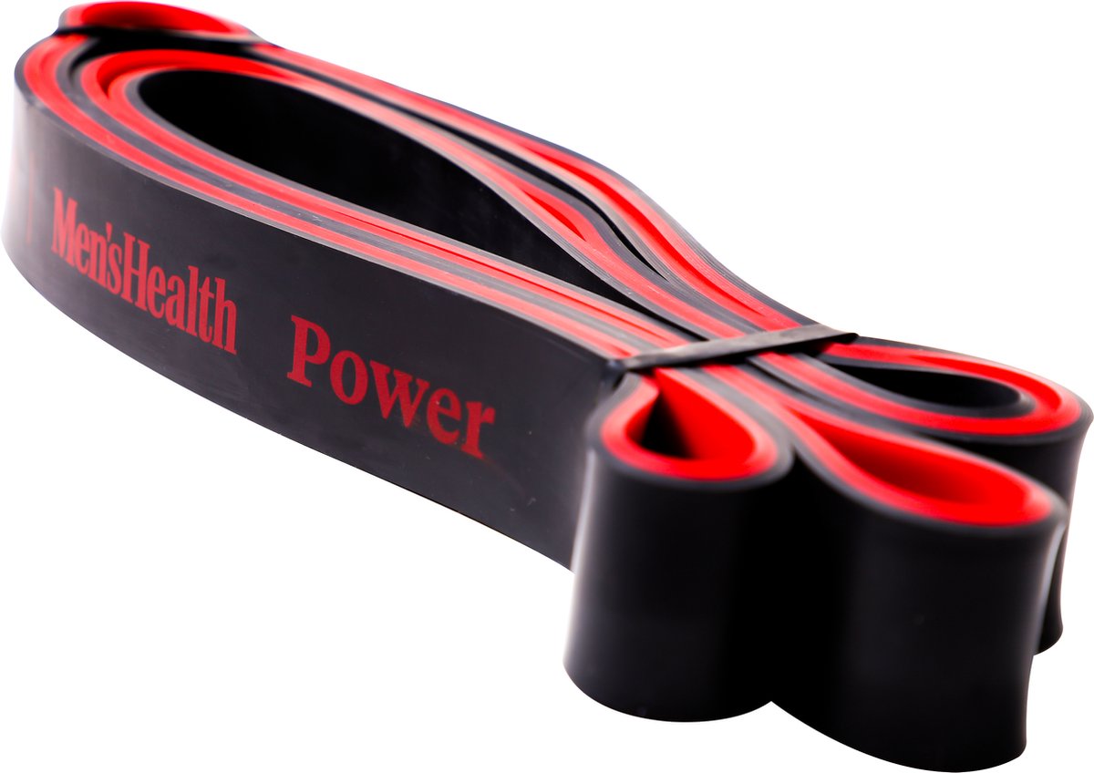 Men's Health POWER vastuskuminauha, musta/punainen