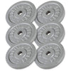 Čuguna svaru diski 6 x 5 kg, 30 mm