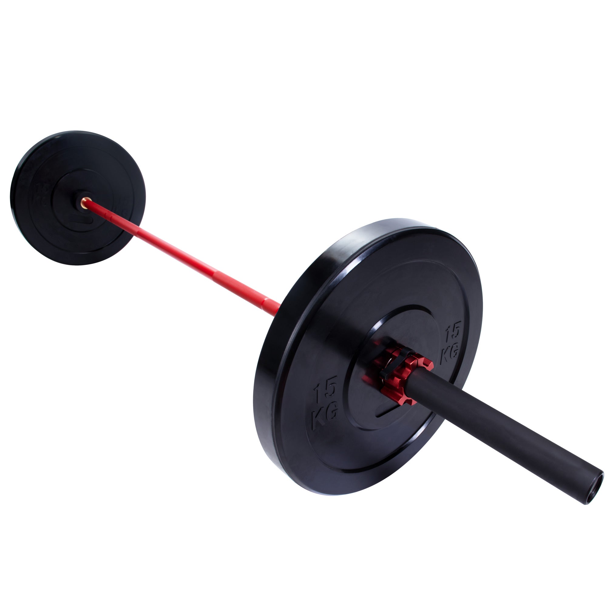 Olimpiskais svaru stienis 220 cm 20 kg sarkans/melns