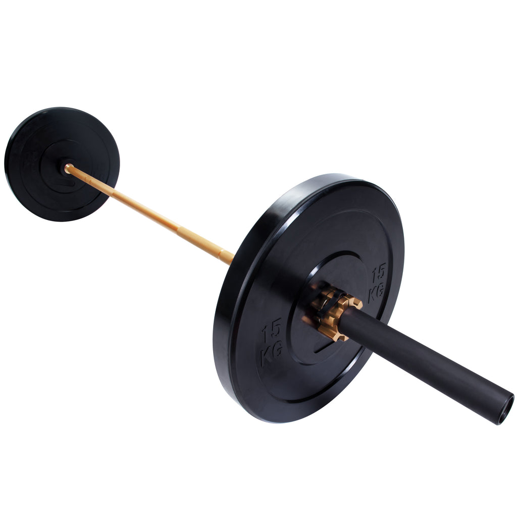 Olimpiskais svaru stienis 220 cm 20 kg zelta, gold, titāna /melns