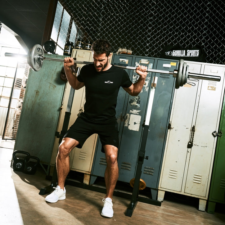 Olimpiskais svaru stienis 218 cm 50 mm ar atsperu fiksatoriem