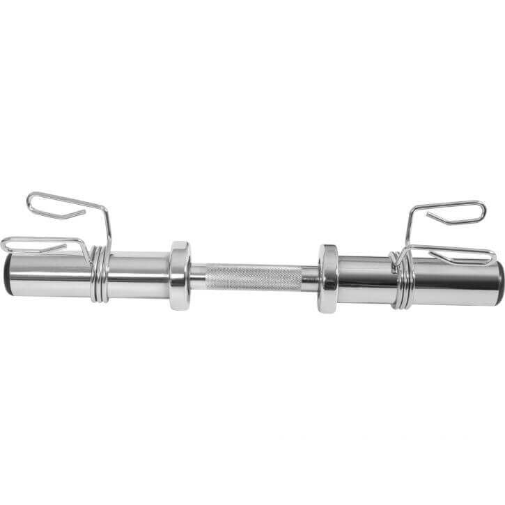 Hanteles stienis ar atsperu fiksatoriem 51 cm 50 mm svaru diskiem