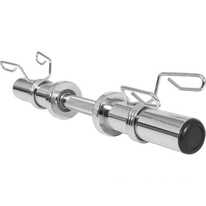 Hanteles stienis ar atsperu fiksatoriem 51 cm 50 mm svaru diskiem