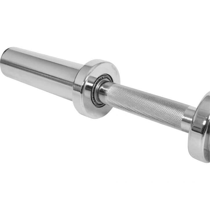 Hanteles stienis ar atsperu fiksatoriem 51 cm 50 mm svaru diskiem