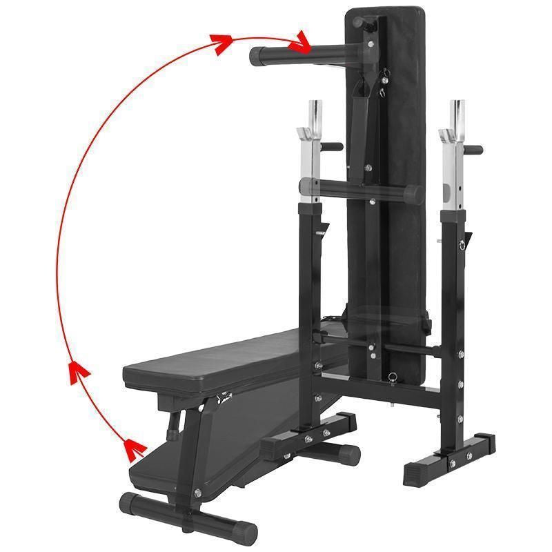 Regulējams svarcelšanas sols + 70 kg stieņa komplekts