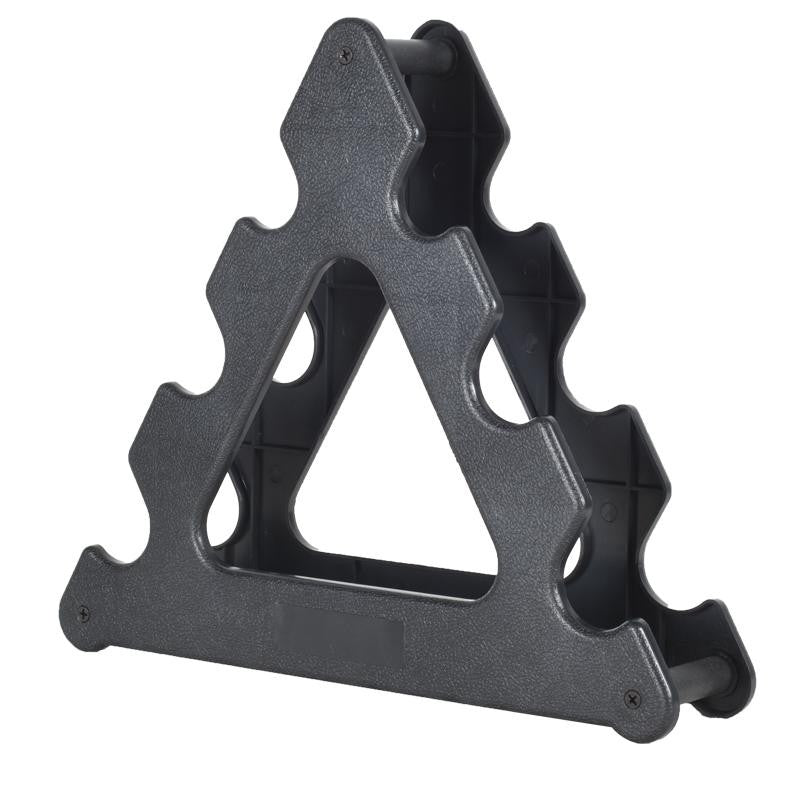 Trīsstūra hanteļu statīvs aerobika hantelēm