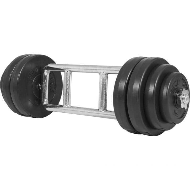 Tricepsa stieņa komplekts 35 kg ar vinila svariem