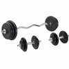 Gumijas stieņa un disku komplekts 70 kg ar EZ stieni