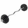 EZ svaru stieņa komplekts 35 kg ar gumijotiem diskiem