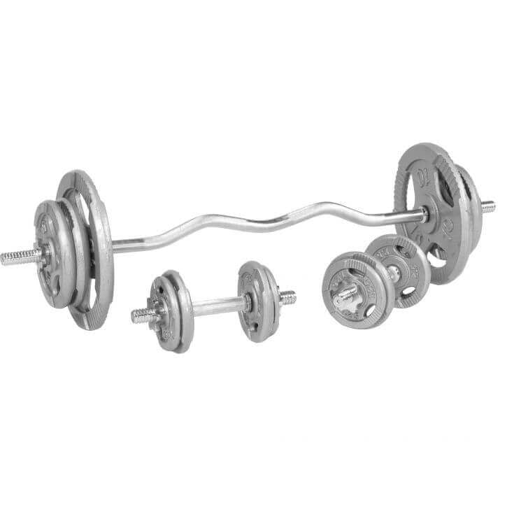 Tri Grip EZ svaru stieņa komplekts 70 kg ar čuguna diskiem