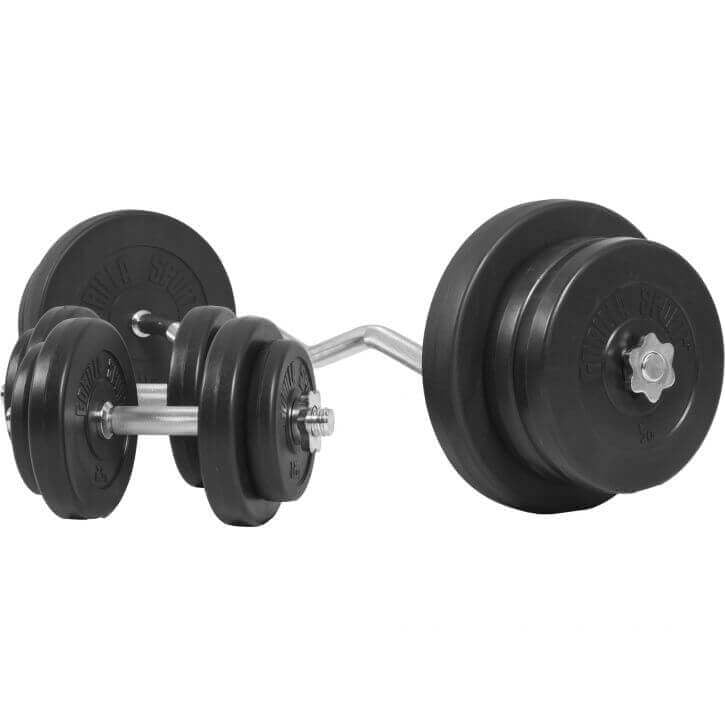 Vinila stieņa un disku komplekts 70 kg ar EZ stieni