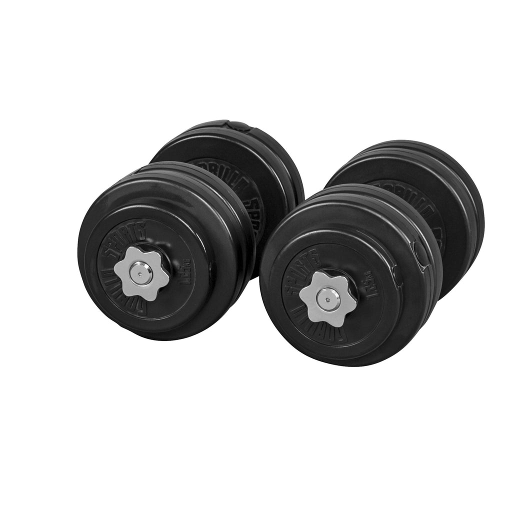 Regulējams vinila hanteļu komplekts 30 kg, 30mm