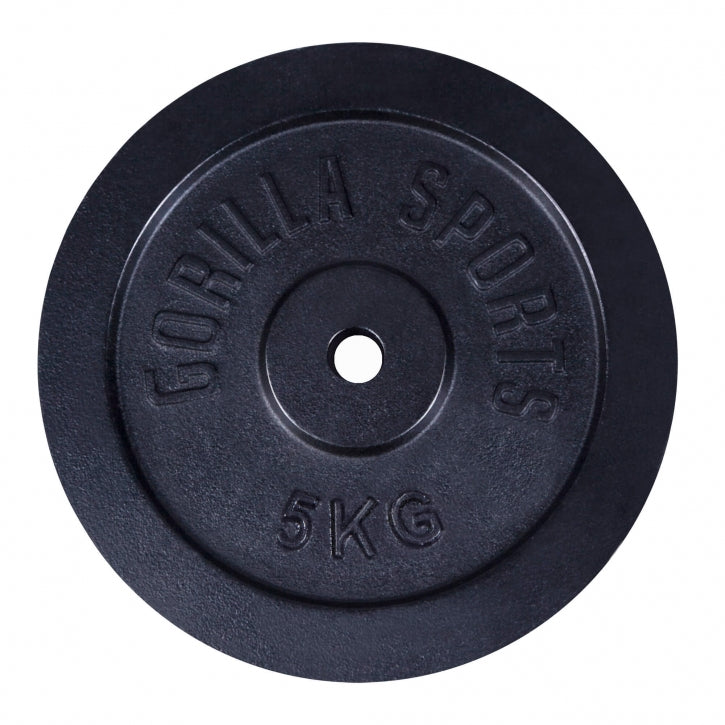 Čuguna svaru disks 5 kg, 30 mm