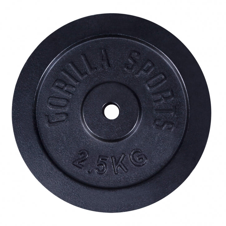 Čuguna svaru disks 2,5 kg, 30 mm