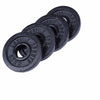 Čuguna svaru diski 4 x 0,5 kg 30 mm, melni