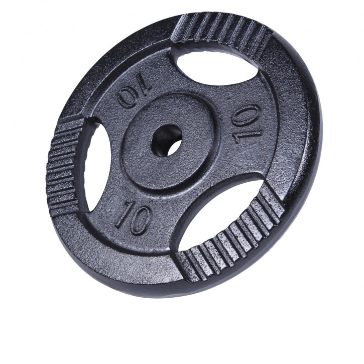 Čuguna svaru disks 10 kg ar rokturiem