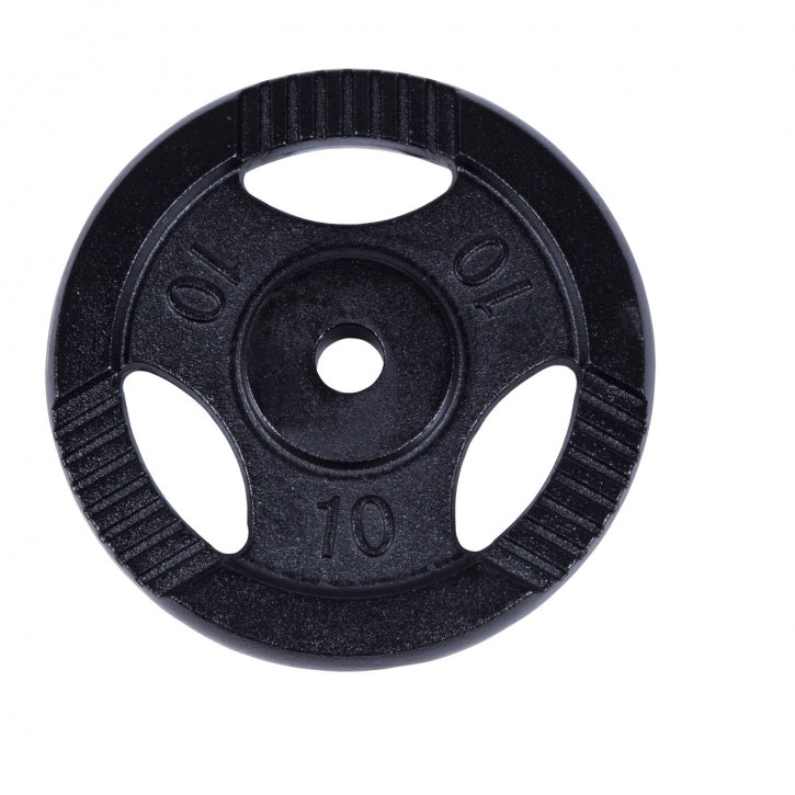 Čuguna svaru disks 10 kg ar rokturiem