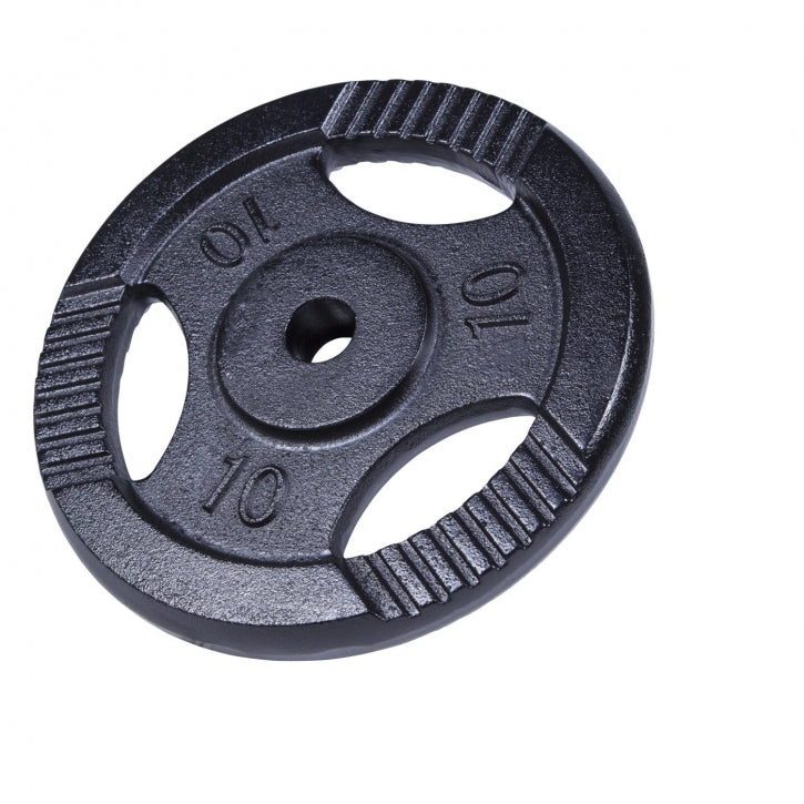 Čuguna svaru disks 10 kg ar rokturiem