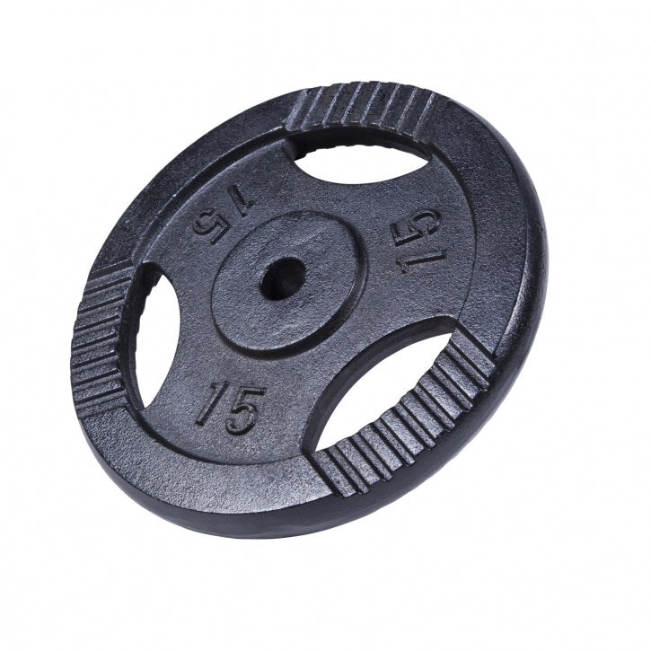 Čuguna svaru disks 15 kg ar rokturiem