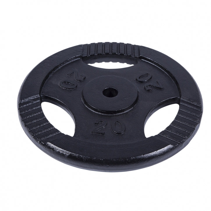 Čuguna svaru disks 20 kg ar rokturiem