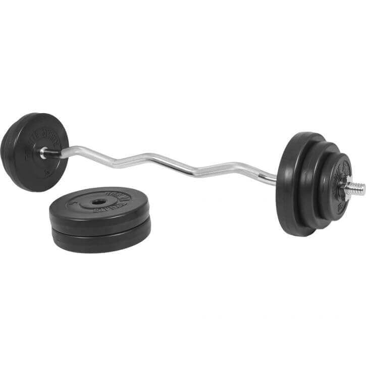 EZ svaru stieņa komplekts 35 kg un regulējams stieņu statīvs