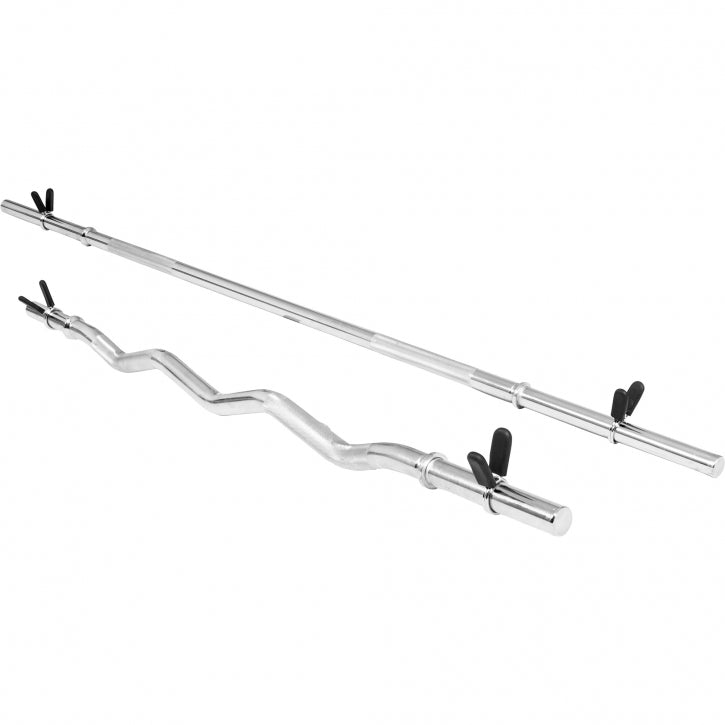 Stieņa un disku komplekts 30 mm ar atsperu fiksatorām, 2 stieņi