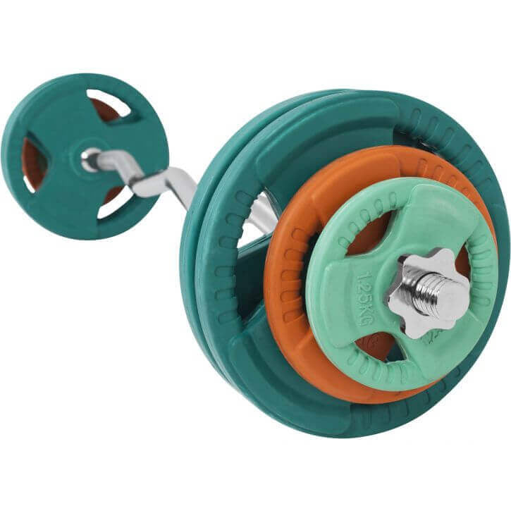 EZ svaru stieņa komplekts 35 kg ar vītņotajiem fiksatoriem