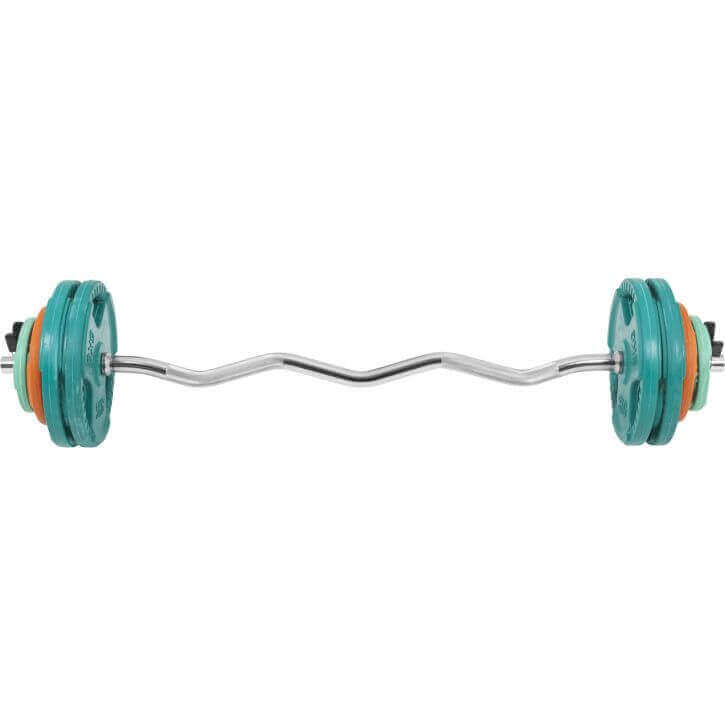 EZ svaru stieņa komplekts 35 kg ar atsperu fiksatoriem