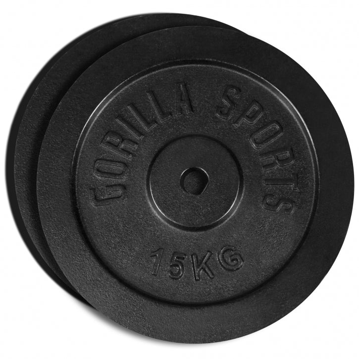 Čuguna svaru diski 2 x 15 kg 30 mm