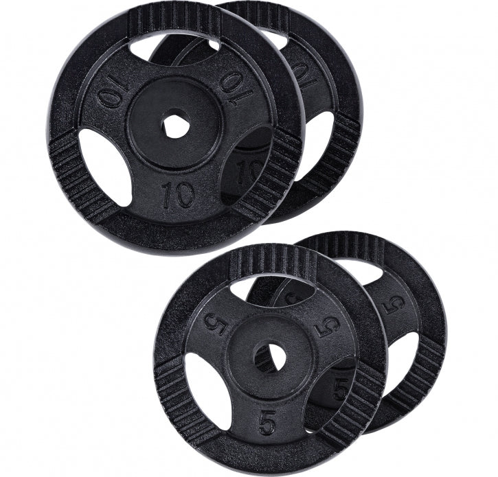 Čuguna Tri Grip svaru diski 30 kg 30 mm