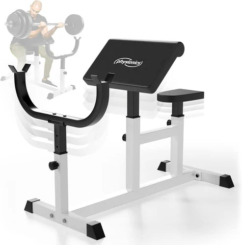 Regulējams Scott bicepsa sols mājas sporta zālei, 200 kg kopējā slodze