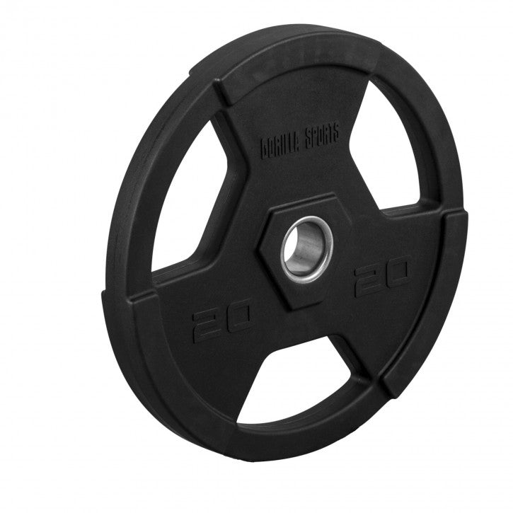 Stieņa komplekts 130 kg ar Tri Grip svaru diskiem