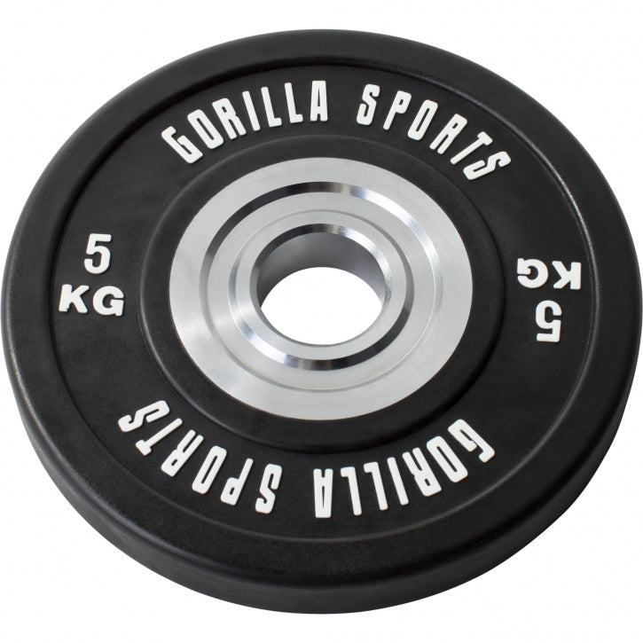 Bumper Plate stieņa komplekts 140 kg ar melnu stieni