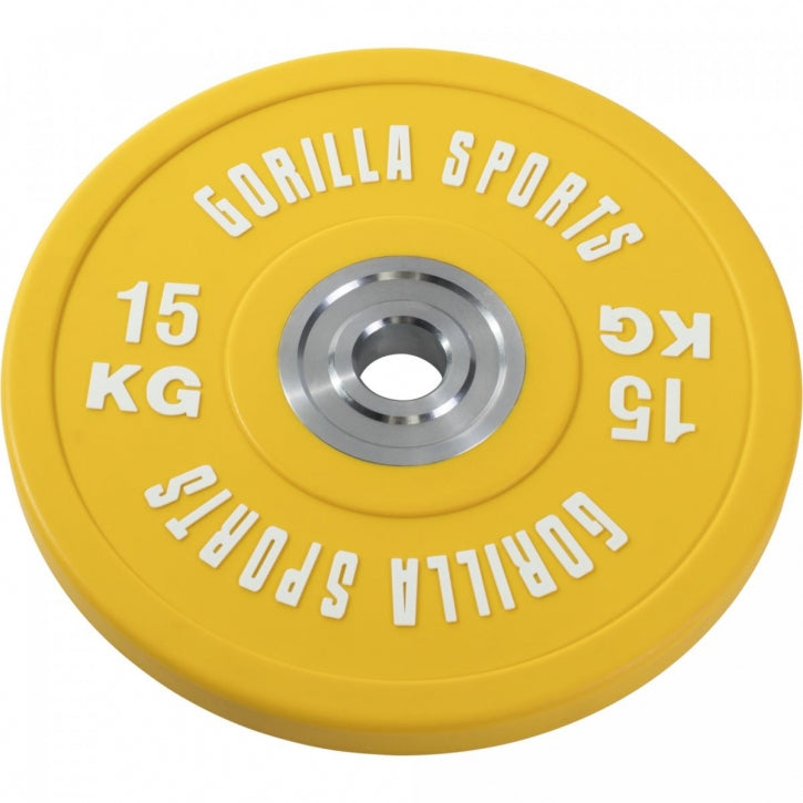 Bumper Plate stieņa komplekts 140 kg ar melnu stieni