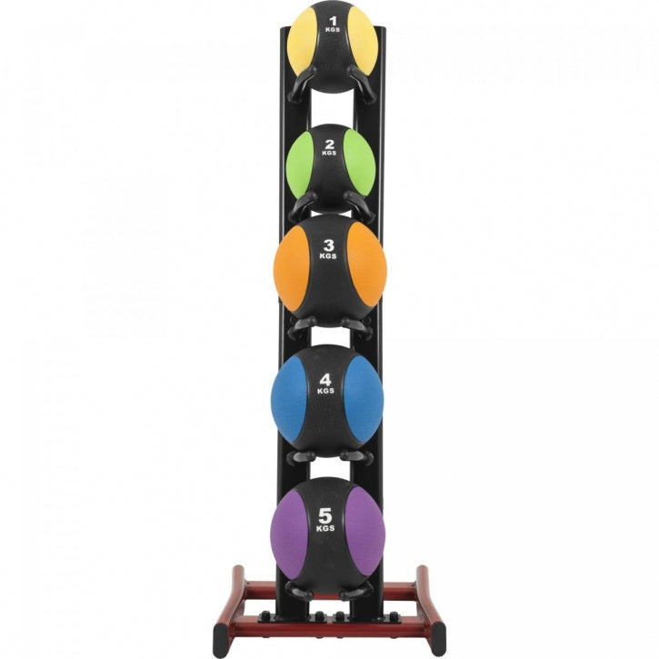 Medicīnisko bumbu komplekts 15 kg ar statīvu