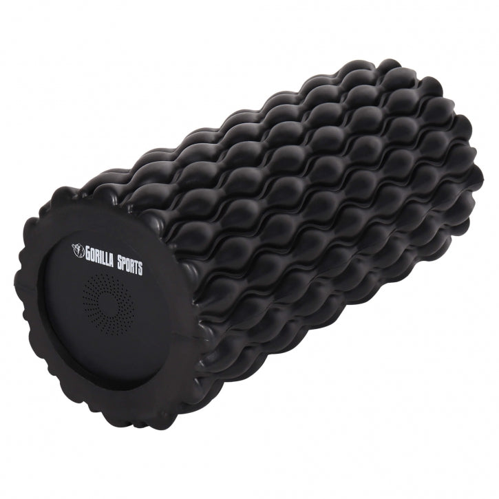 3-In-1 vibrējošs foam roller 30 x 10 cm, melns