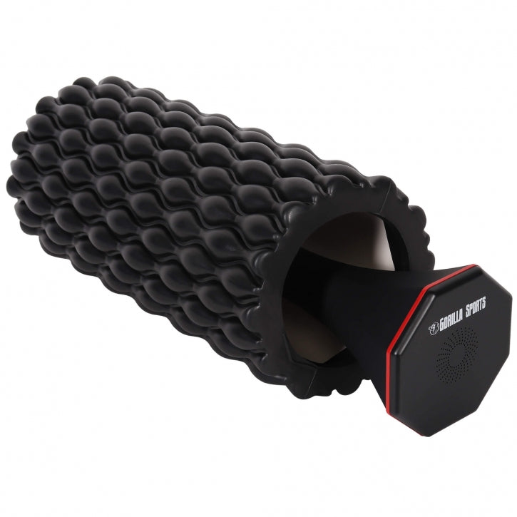 3-In-1 vibrējošs foam roller 30 x 10 cm, melns