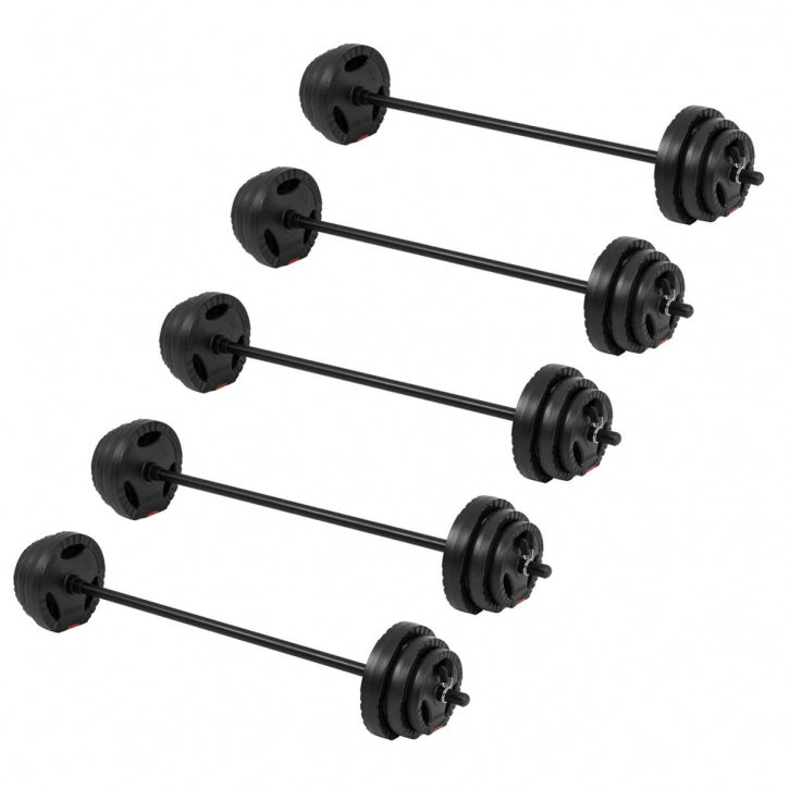 BodyPump komplekts ar 5 x 20 kg Tri Grip svaru diskiem