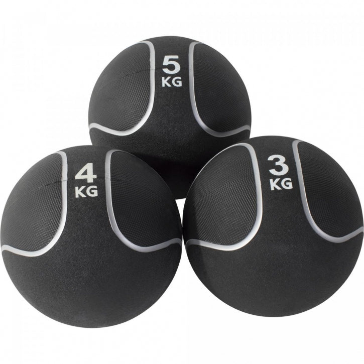 Medicīnas bumbu komplekts 3–5 kg, kopā 12 kg