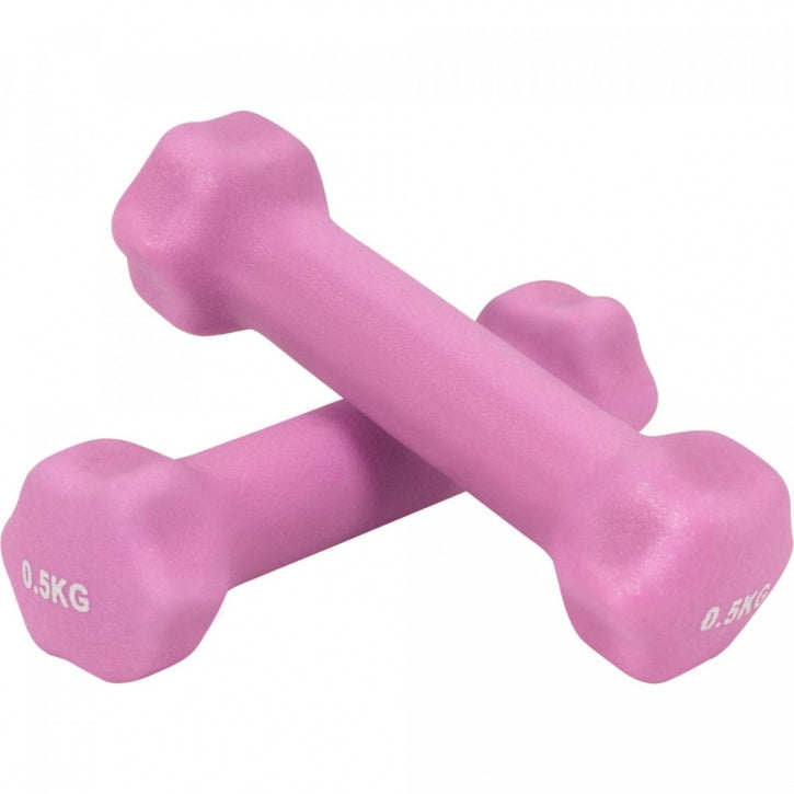 Aerobika Hex hanteles komplekts 1–10 kg ar neoprēna pārklājumu