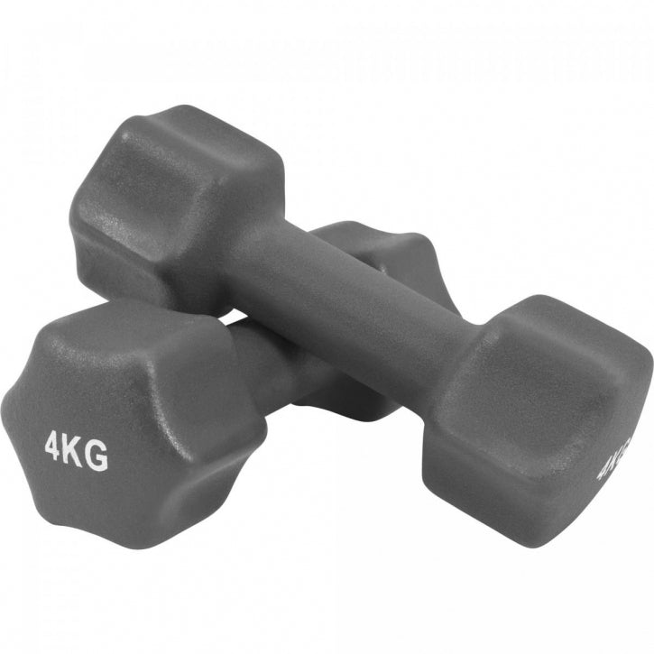 Aerobika Hex hanteles komplekts 1–10 kg ar neoprēna pārklājumu