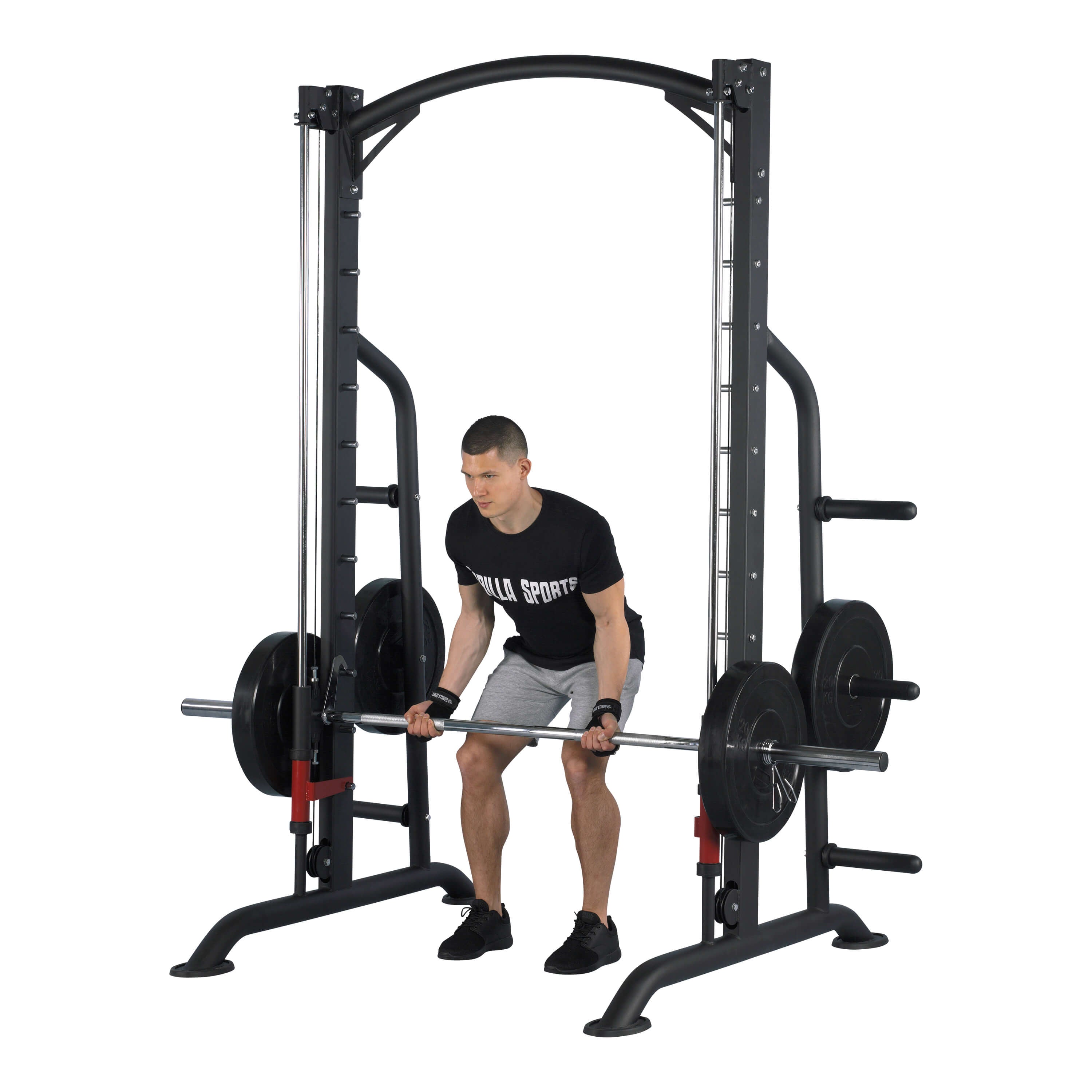 Multipress Power Rack Smith trenažieris ar svaru disku statīvu