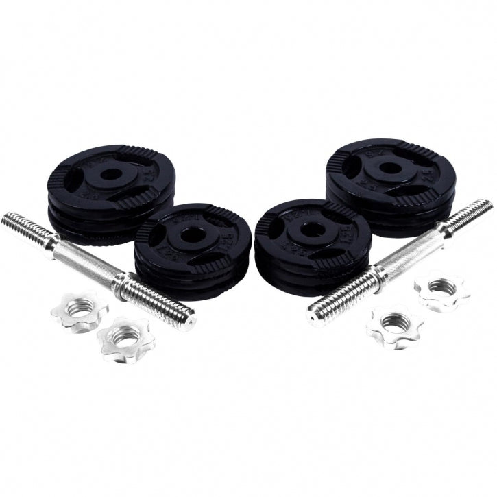 Tri Grip hanteļu komplekts 20 kg ar papildu svariem